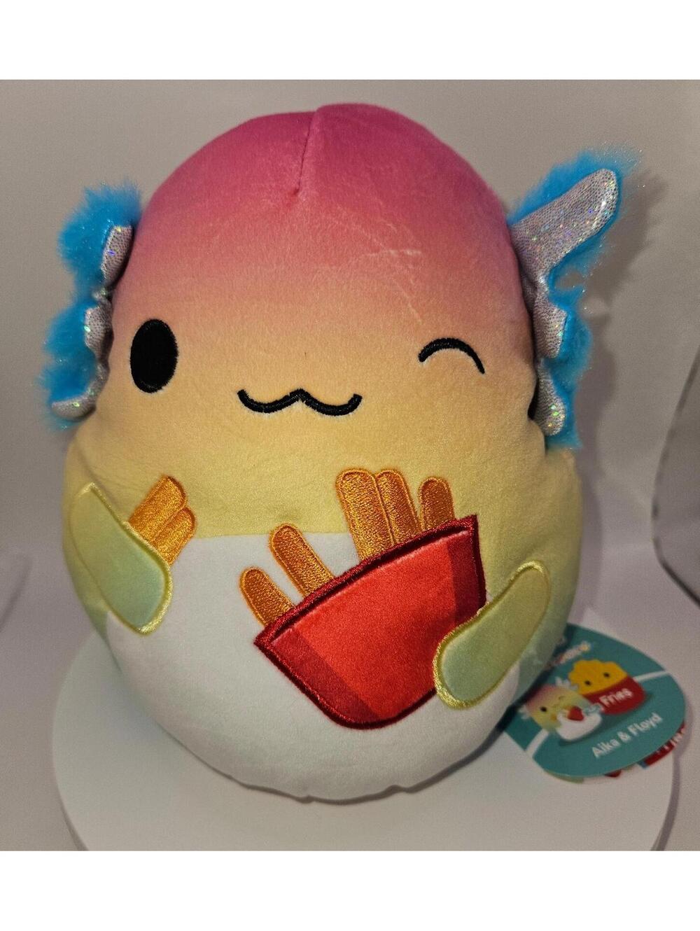 Aika Axolotl & Floyd Fries, 8” Flip-A- Mallow from Squishmallow - BNWT